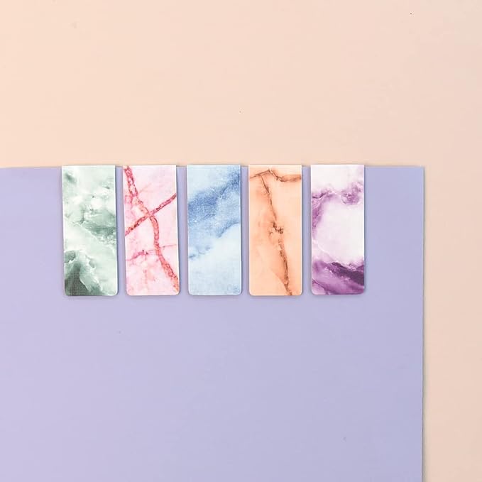 Monolike Magnetic Bookmarks Marble Ver.2, Set of 5