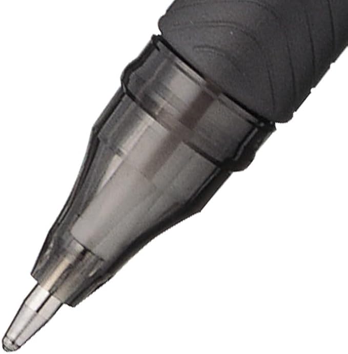 Pentel ENER-GEL Deluxe Liquid Gel Pen, Bold Line, Metal Tip, Black Ink, Box of 12 (BL60-A)