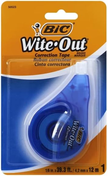BIC, Wite-Out Correction Tape, 11 Count