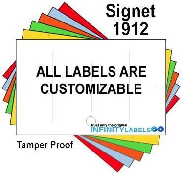 240,000 Signet 1912 Compatible Green General Purpose Labels for Signet Price Gun. Full Case. with Security Cuts.
