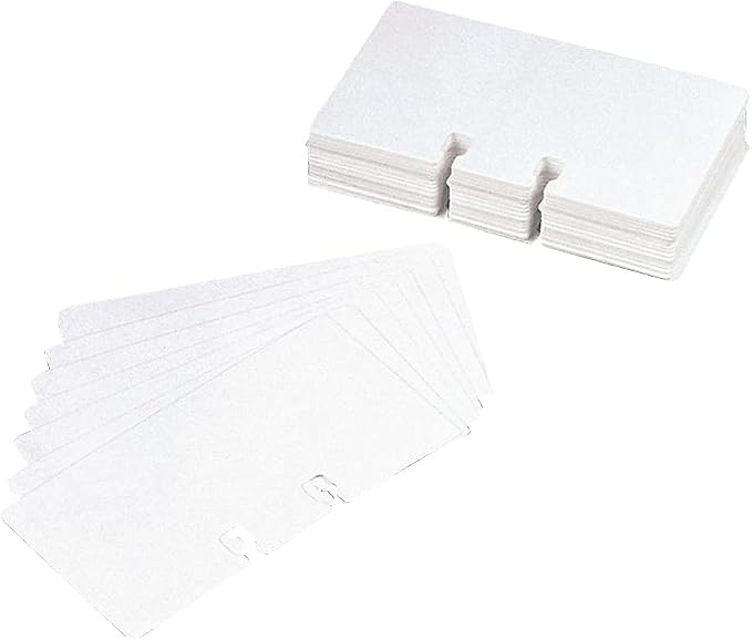 Rolodex Plain Rotary File Cards 2-1/4"x4", White