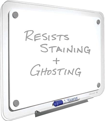 Quartet TM3623 iQTotal Erase Board, 36 x 23, White, Clear Frame