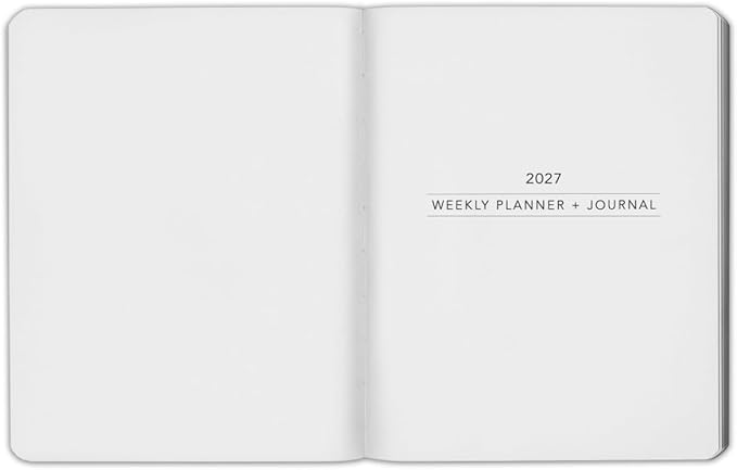 Harbor Weekly Journal Notebook Planner 2027 - Lined, Durable Faux Leather, Softcover, 176 Quality Pages - For Men and Women, For Writing, Work & Travel - Cambridge Orchid Flower - 9"x7"
