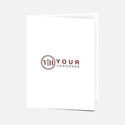 Custom Printed Pocket Folders - 9″ x 12″ Presentation Folders with Two Inside Pockets & Business Card Slot - Gloss Finish, Full‑Color Logo & Text - Ideal for Real Estate, Small Businesses - Pack of 20