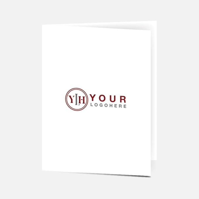 Custom Printed Pocket Folders - 9″ x 12″ Presentation Folders with Two Inside Pockets & Business Card Slot - Gloss Finish, Full‑Color Logo & Text - Ideal for Real Estate, Small Businesses - Pack of 40