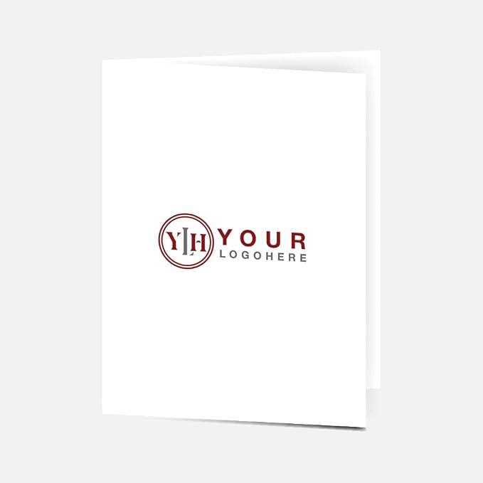 Custom Printed Pocket Folders - 9″ x 12″ Presentation Folders with Two Inside Pockets & Business Card Slot - Gloss Finish, Full‑Color Logo & Text - Ideal for Real Estate, Small Businesses - Pack of 15