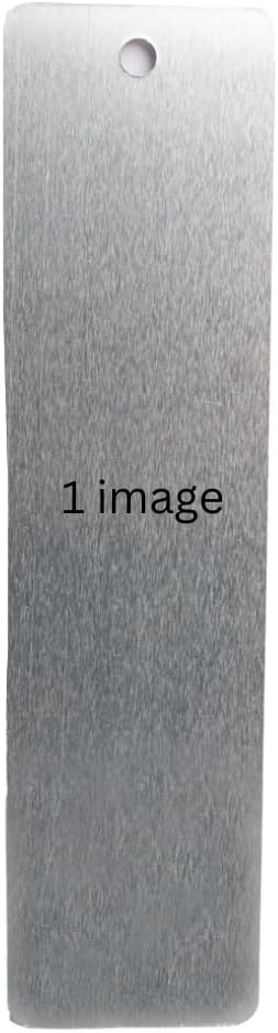 Custom Metal Bookmark with Personalized Photo and Text (1 Image)