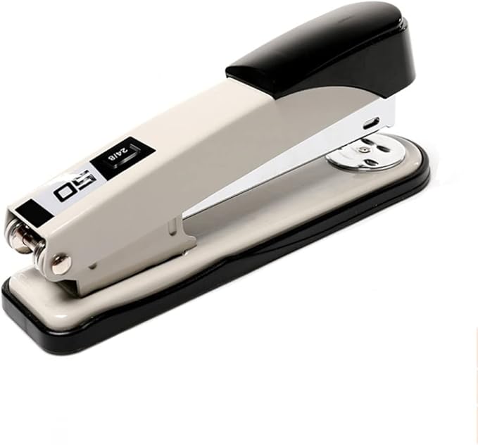 Desk Stapler Compact Stapler Student Office Thickened Stapler Multifunctional Bottom Rotatable Stapler Suitable for Office Document Binding School Supplies (Color : C)
