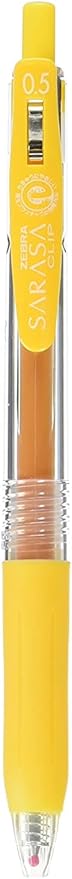 Zebra Sarasa Clip Pen 0.5, Yellow (JJ15-Y)