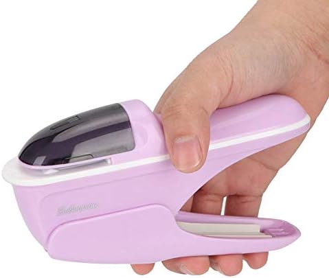 Desktop Stapler, 8 Pages Capacity Portable Stapler Labor Saving Hand Stapleless Stapler Hand Stapler Tool Mini Stapleless Stapler for Office Supplies ()