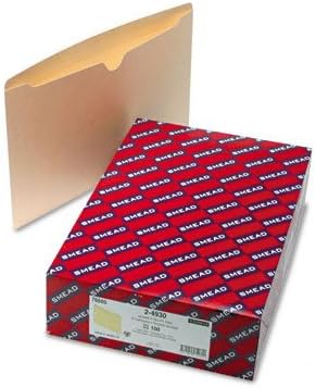 SMEAD 76500 File Jackets with Double-Ply Top, Legal, 11 Point Manila, 100/Box