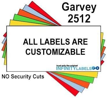 200,000 Garvey 2512 Compatible Pantone Yellow General Purpose Labels for G-Series 25-8. 25-9 and 25-10 Price Guns. Full Case + 20 Ink Rollers. NO Security cuts.