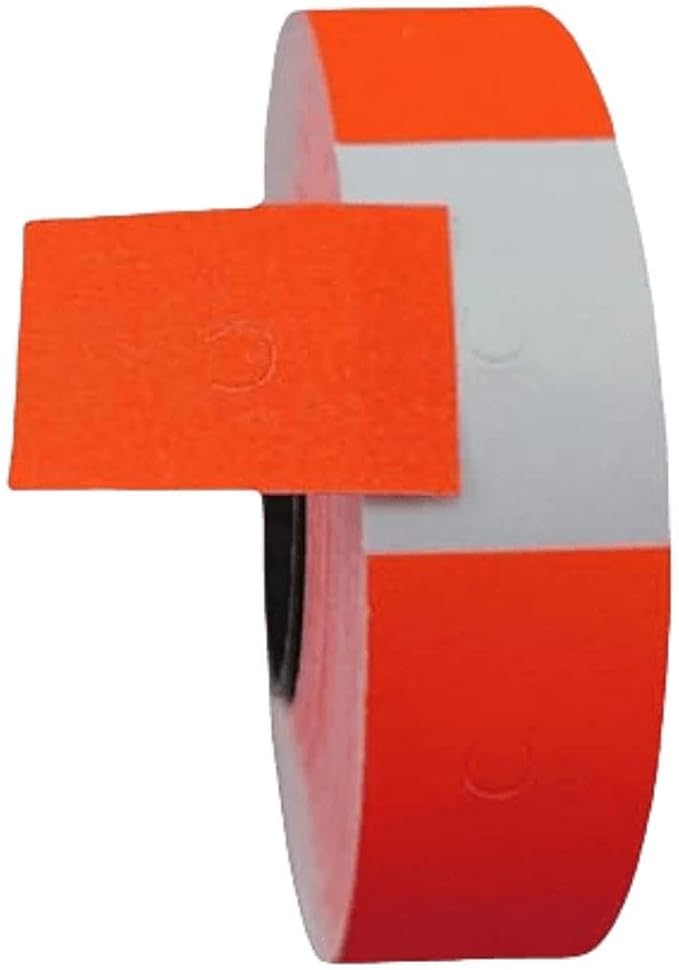 10 Rolls Labels Paper Suitable for MX-6600, MX-6602, YH-689 Price tag 2-line Marking Gun Pricemarker Labels (Without Gun (Red)