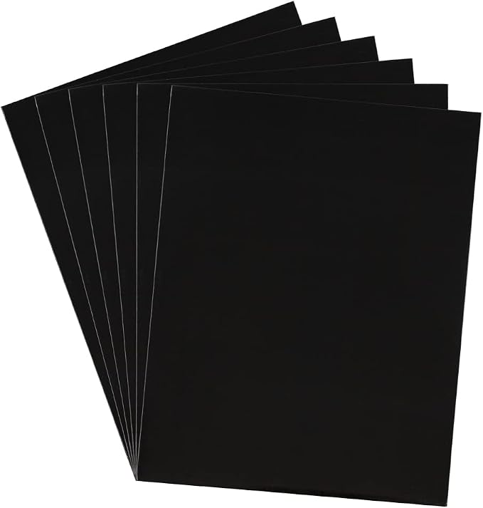 JAM PAPER Laminated Two Pocket Glossy School Folders - Letter Size - High Gloss Black - Bulk 100/Box