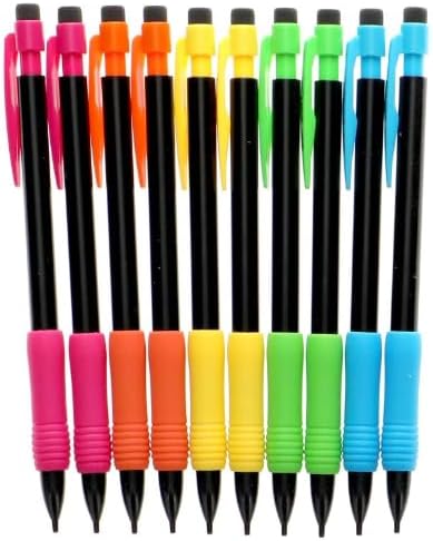 Colorful Grip Mechanical Pencils, 10-ct. including 60 count lead refills-Great for doodling, note-taking or sketching.