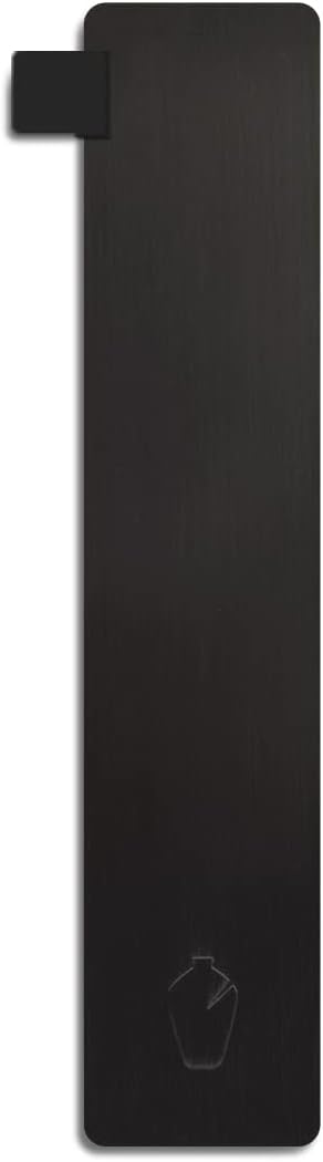 Alabaster Matte Black Bookmark - 7.375" x 1.125" Bible Study Accessory with Debossed Logo and Soft Leather Tab, Ideal Christian Gift, Gift for Women, Gift for Men