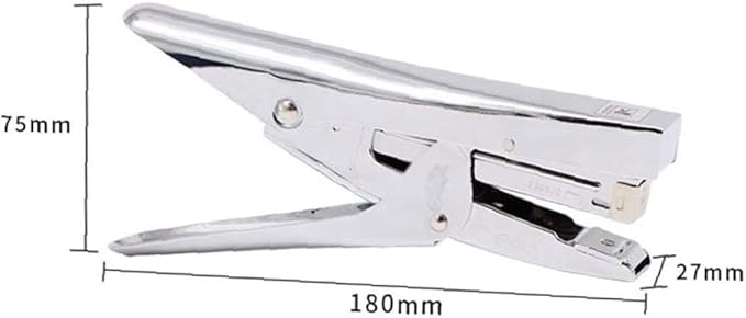 Metal Stapler - Hand Grip Type Labor-Saving Binding Device Stapler （7.5 * 18 * 2.7 Cm）