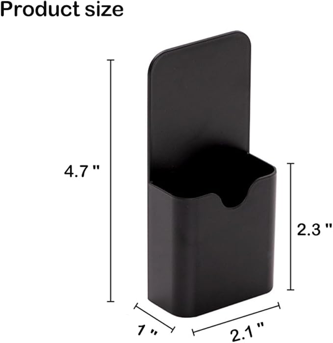 2PCS Magnetic Pen Marker Holders, Magnet Pencil Cup Storage for Classroom Home Locker Black (QX163)