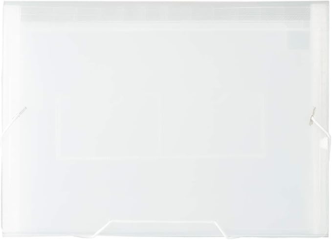 JAM PAPER Accordion Folders - 13 Pocket Plastic Expanding File - Letter Size - 9 x 13 - Clear - 2/Pack