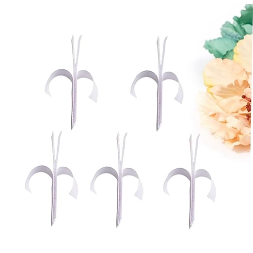 OUNONA 5pcs Hook and Loop Tape Table Skirt Sticker Pads for Easy Wall Mounting Strong Adhesive for Home Office Smooth Surfaces Reusable and Removable for Crafting and Organization