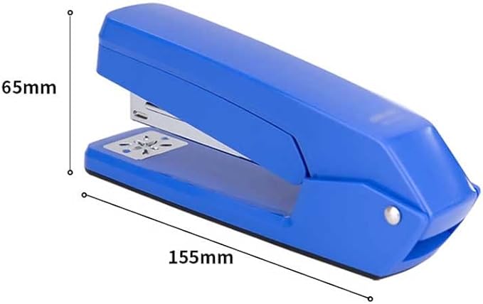 Rotary Stapler Office Household Stapler Staples Rotatable Stationery(Blue)