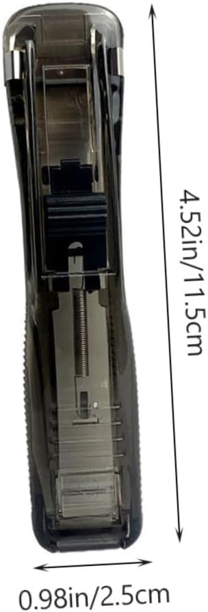 Refillable Clip Stapler Reusable File Stapler with 200pcs Refill Clips Document Clamp for Office and School Binding
