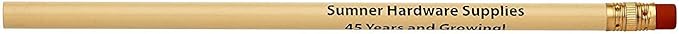 Pencil Guy Promotional Personalized Imprinted Cream Round Pencils.-1000 per box. 19 colors to choose from!