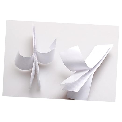 OUNONA Table Skirt Gripper Strips 10pcs Hook Loop Tape for Table Cover Sticky Mounting Strips