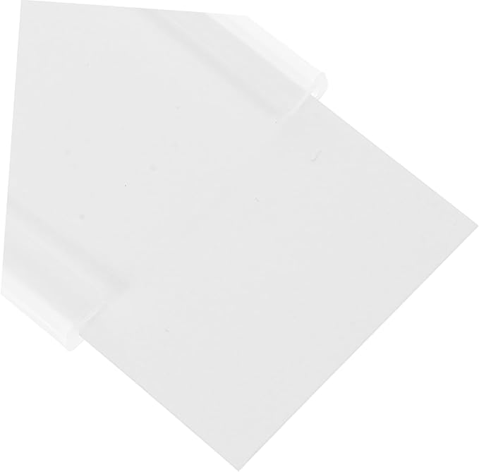 GLEAVI 100pcs Plastic Hanging Shelf Label Holders Price Tags for Retail Stores Plastic Label Clips Easy Attachment for Wire Shelving