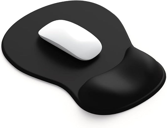 ErgoComfort Gel Wrist Rest Mouse Pad-Ergonomic Office Mousepad with Wrist Support-Non-Slip, Design Desk Accessories Mat for Home&Game Decor (01Black)
