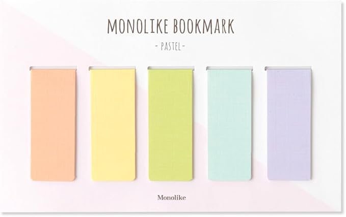 Monolike Magnetic Bookmarks Pastel, Set of 5