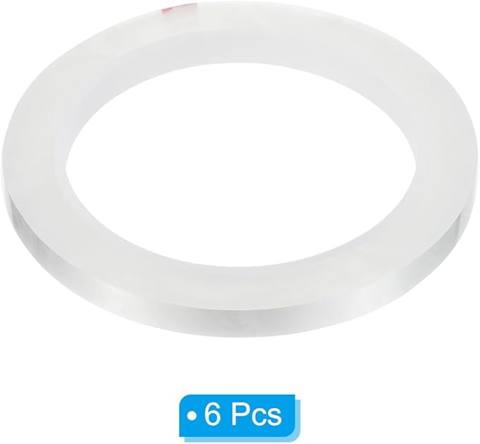 PATIKIL 3/8" Whiteboard Tape, 6 Pack Thin Dry Erase Tape for Graphic Chart Marking DIY Art, Transparent