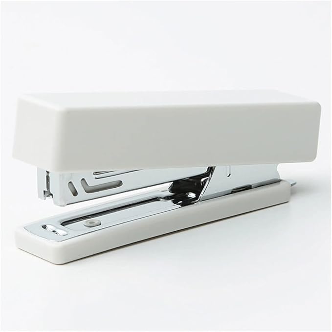 Desk Stapler Office Desktop Stapler Desktop Stapler Suitable for Home Office Or Desk ABS Stapler Portable Stapler Ideal Gift for Teachers White School Supplies (Color : A)