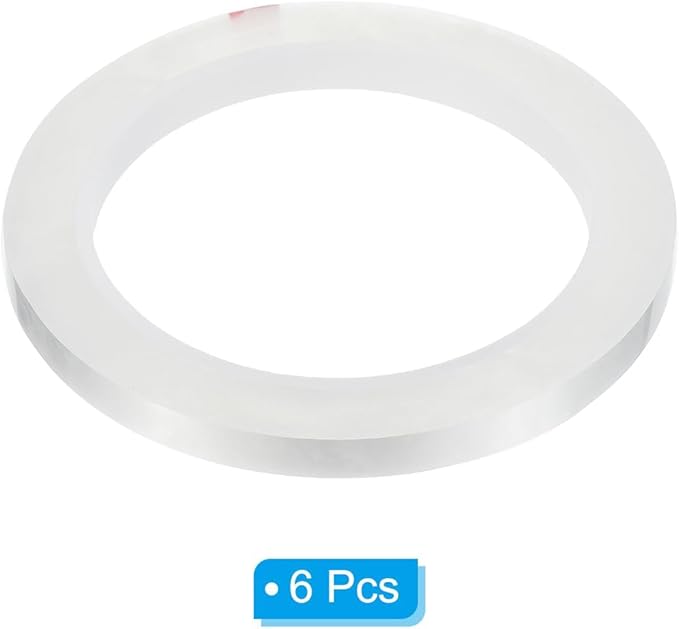 PATIKIL 1/4" Whiteboard Tape, 6 Pack Thin Dry Erase Tape for Graphic Chart Marking DIY Art, Transparent