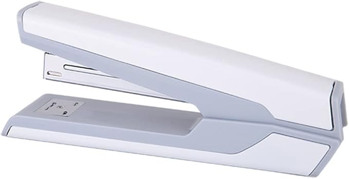Desk Stapler Metal Stapler Standard Multifunctional Stapler Desktop Stapler 20-page Capacity Durable Metal Stationery Suitable for Document Binding School Supplies ( Color : White , Size : Small )