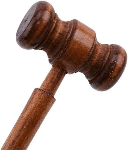 Brown Handmade Wooden Gavel, Auction Gavels, Vintage Judge Gavel, Props and Clothing Accessories, Desk Accessories and Workspace Organizers, Decorations
