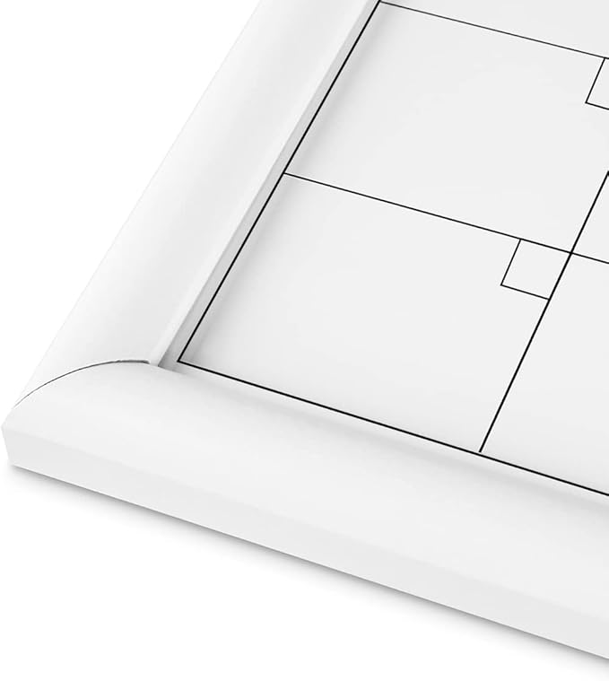 Umtiit Monthly Calendar Dry Erase Whiteboard 10.6 x 14.5 inch(27 x 37 cm), White Wood Frame, Magnetic Surface Whiteboard for Planning/Schedule/School Timetable/Memo (WH-2737C,US)