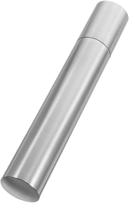 BESPORTBLE Vintage Certificate Storage Tube Stainless Steel Birth Certificate Holder Decorative Diploma Scroll Tube for Home And Travel 13. 77 Inch