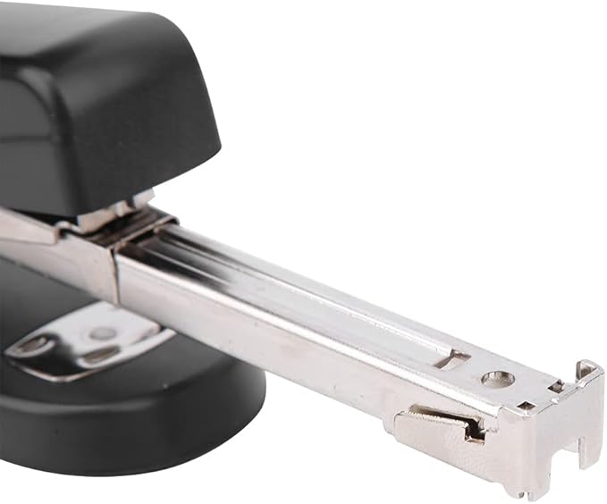 Stapler - Book Stapler 20/40 Sheets Stapling Machine Bookbinding Stapler Soft Cushioned Handle One Button Needle Slot Reversible Groove (Black)