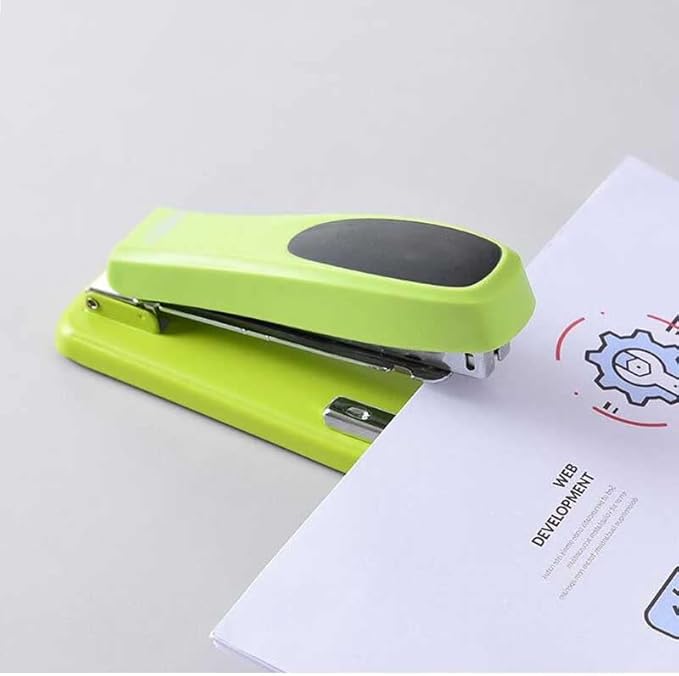 1pcs Stapler Rotated Office and School Binding Supplies User Friendly Labor-Saving Fashionable Center Joint Stapler(E)