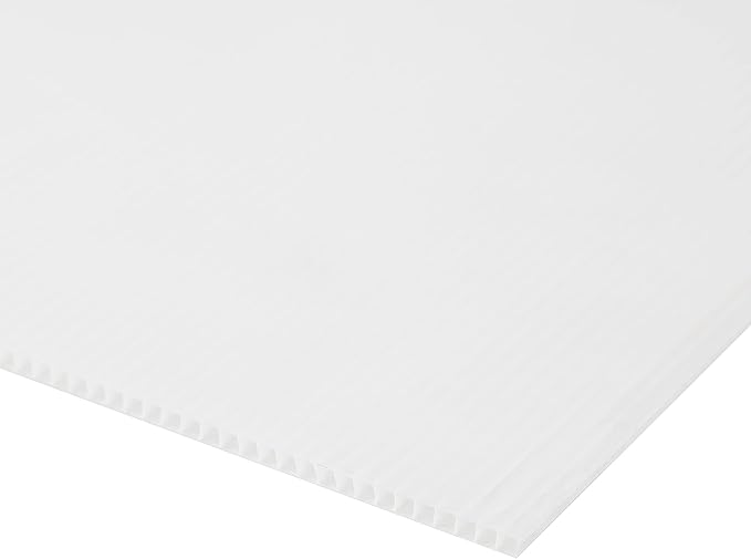 Creatology 20" x 30" White Plastic Corrugated Board, 15 Pack
