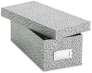 Oxford - Card File With Lift-Off Lid Holds 1200 3 X 5 Cards Black/White Paper Board "Product Category: Desk Accessories & Workspace Organizers/Card Files Holders & Racks"