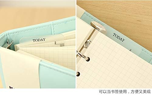 Zelten Refills/Loose Leaves for B5 Cover Ring Binder/Personal Organizer/Planner(B5 9 Holes, Today Ruler 01 Gold)