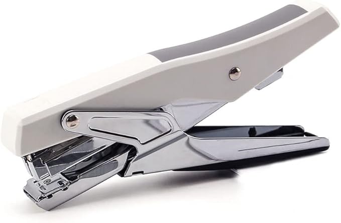 Desk Stapler Labor-Saving Stapler Handheld Stapler 20-Page Capacity Home Office Supplies White Desktop Stapler Accessory Binding School Supplies (Color : A)