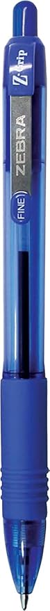 Zebra Pen Z-Grip Retractable Ballpoint Pens, Fine Point 0.7 mm, 14 Black Pens & 14 Blue Pens Combo Bulk Pack - 28 Pack