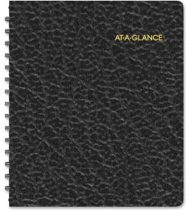 AT-A-GLANCE 70-855-05 Recycled Weekly Appointment Book, 6-7/8 x 8-3/4, Black, 2015