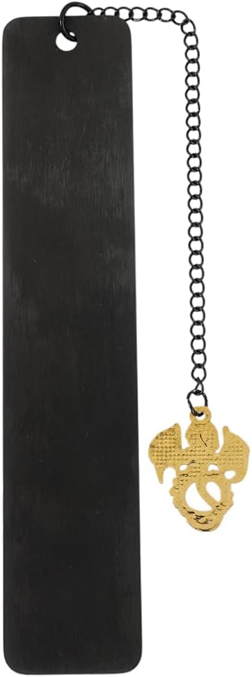 Dragon Sword Bookmark for Fantasy Book Lovers, Stainless Steel Metal Bookmark with Dragon Charm Chain, Dark Fantasy Reading Accessory, Collectible Book Mark Gift for Women Men Readers(Dragon)