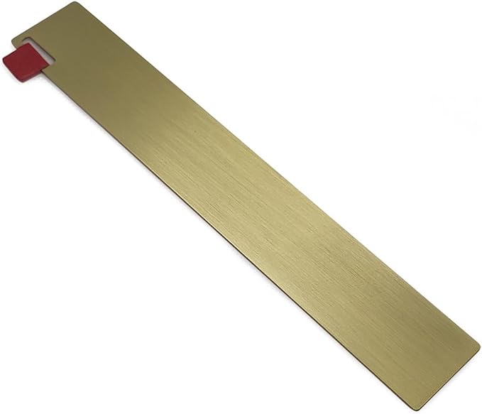 Brass Ruler Bookmark Gold Metal Copper Bookmark for Book Lovers Journal Men Women Present(5.9 Inch)