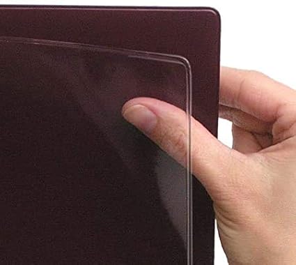 StoreSMART - Paperwork Organizers - 300-Pack - Maroon Plastic Back, Clear Plastic Front - Heavy Duty - PF8511PQM-300