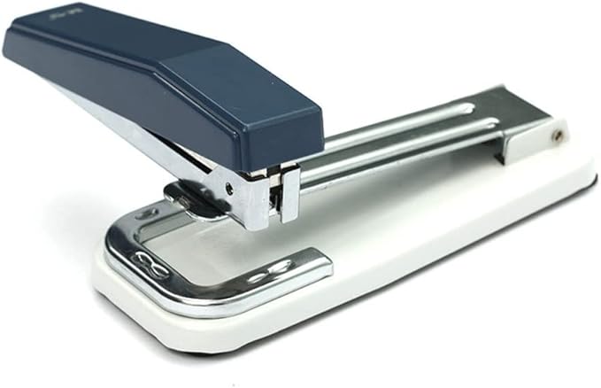 Desk Stapler Desktop Stapler Durable Rotatable Stapler 25-Page Capacity Multi-Function Office Stapler Dark Blue Free 1 Box of Staples School Supplies (Color : A)